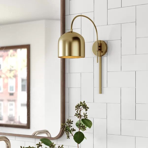 Karlie 1 - Light Plug-In Armed Sconce | Wayfair Professional