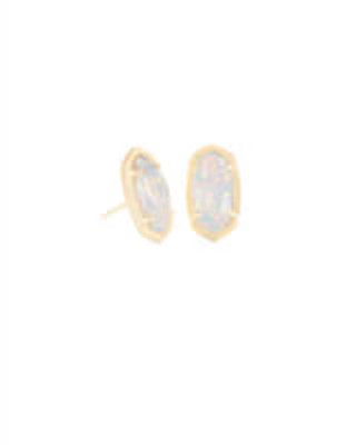 Ellie Gold Stud Earrings in Iridescent Drusy | Kendra Scott | Kendra Scott