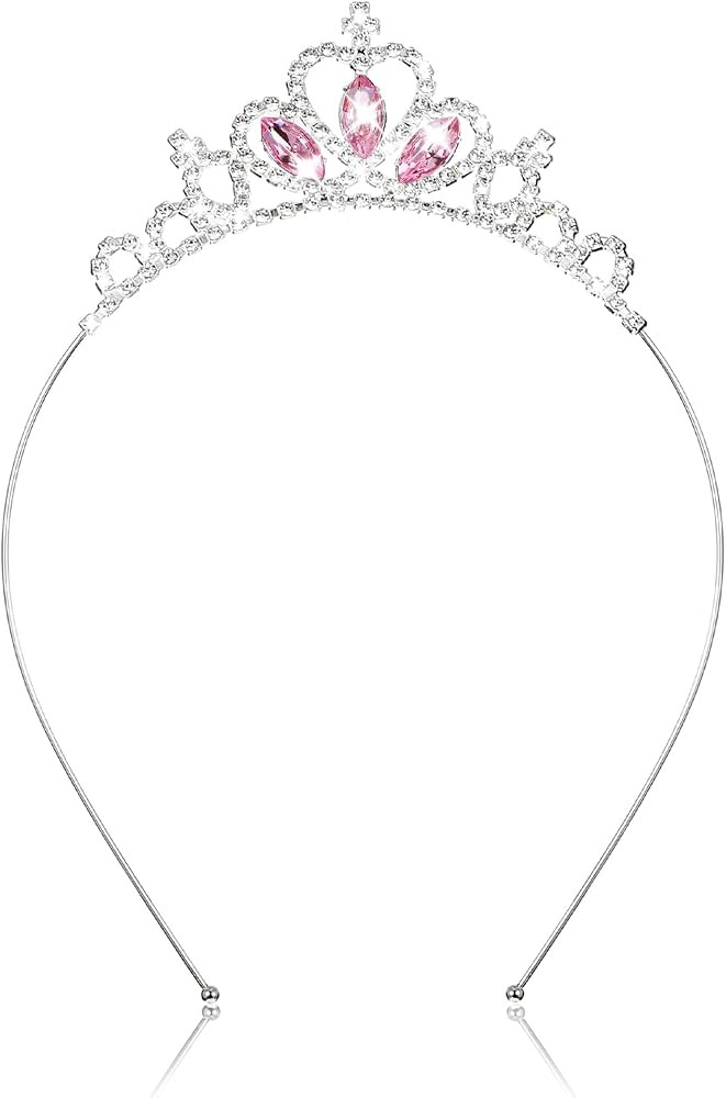 AUZUO Princess Crown Tiara, Crystal Tiaras for Women Pageant Crown Rhinestone Headband Silver Cry... | Amazon (US)