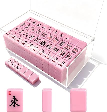American Mahjong Tiles Set,166 Tiles Game with Acrylic Storage Case,Mahjong Game Set for Adults &... | Amazon (US)