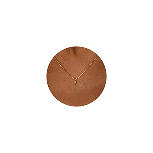 Aghfacy 14K Gold Plated J Necklace Initial Letter Dainty Necklaces for Women | Amazon (US)