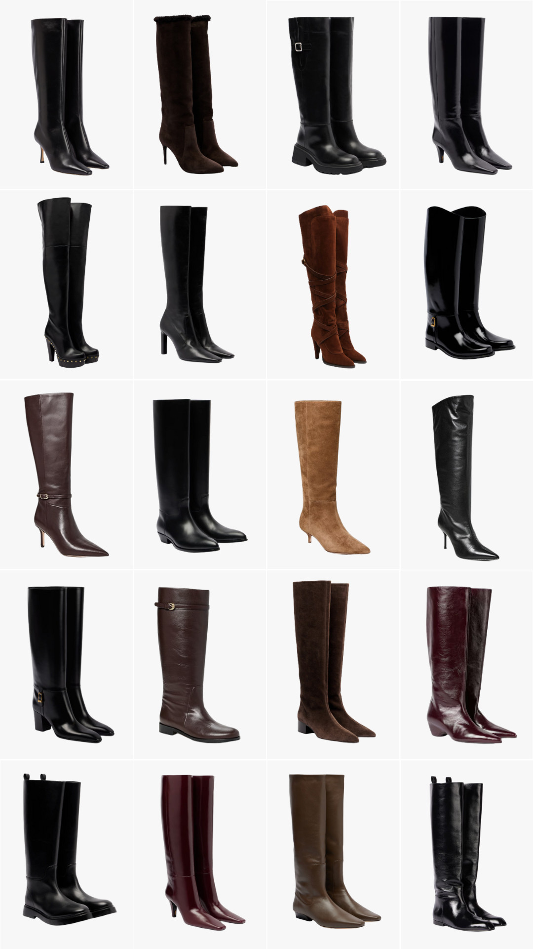 Knee-high boots 

 
