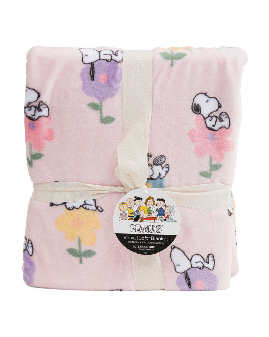 Snoopy Flower Nap Blanket | TJ Maxx
