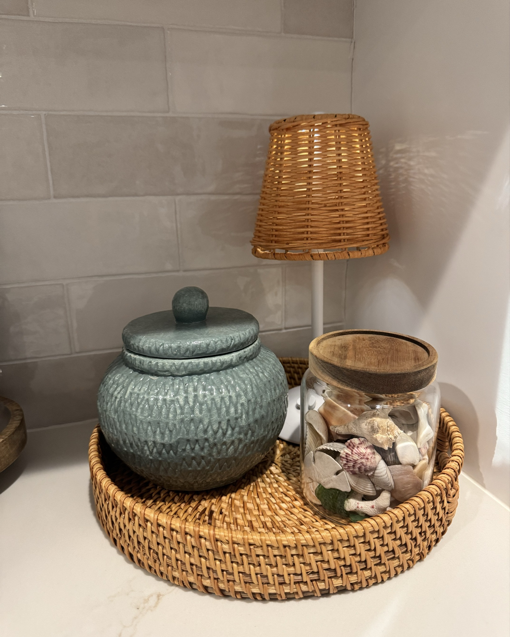 Coffee & Drink Bar 🐚🌊🦪☕️
Everything bought from Target, Amazon, or Marshall’s 

#coastaldecor #rattan #coffeebar 

#LTKHome #LTKSaleAlert #LTKmorningroutine