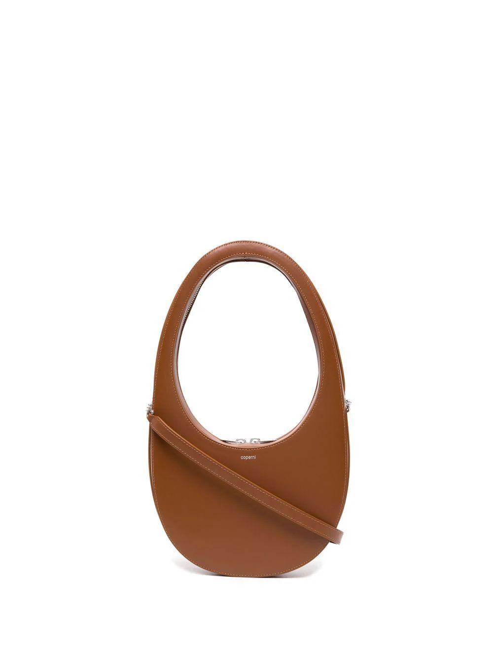 Coperni Curved Leather Crossbody Bag - Farfetch | Farfetch Global