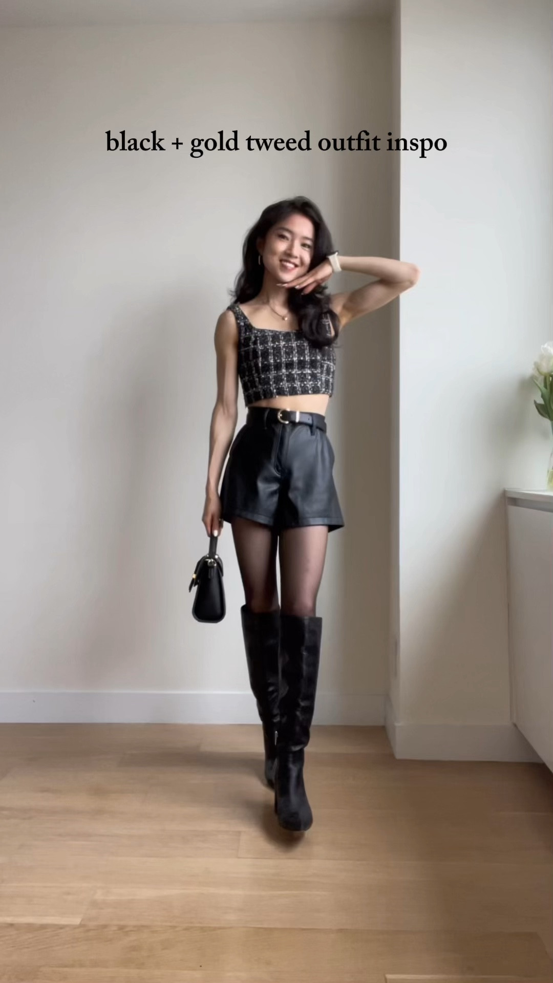 Love tweed outfits! Here is a black and gold outfit 🖤✨ for reference, I’m a size XS  

#LTKfindsunder100 #LTKSpringSale #LTKstyletip