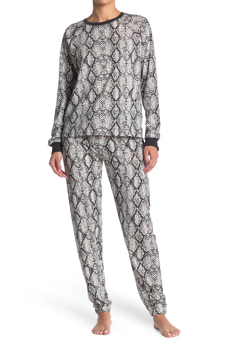 Printed Top & Pants 2-Piece Pajama Set | Nordstrom Rack