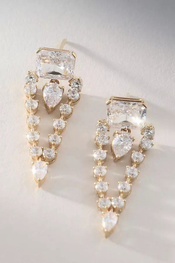 NADRI Stunner Swag Crystal Drop Earrings | Anthropologie (US)