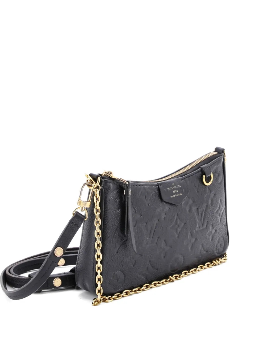 Louis Vuitton Pre-Owned Easy Pouch On Strap Monogram Empreinte Leather Shoulder Bag | Black | FAR... | Farfetch Global