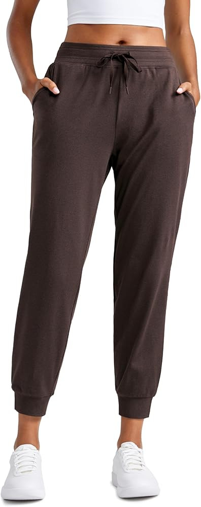 CRZ YOGA Cloud Jersey Joggers Sweatpants Women 25” Capri Casual Lounge Pajama Workout Sweat Pan... | Amazon (US)