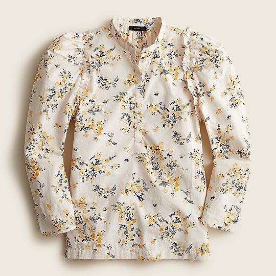 Puff-sleeve top in budding floralItem BB289 
 
 
 
 
 There are no reviews for this product.Be th... | J.Crew US