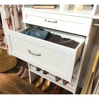 ClosetMaid BrightWood 25-in x 10-in x 13-in White Drawer Unit | Lowe's