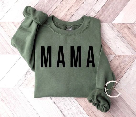 MAMA Sweatshirt | MAMA Crewneck | Etsy (US)