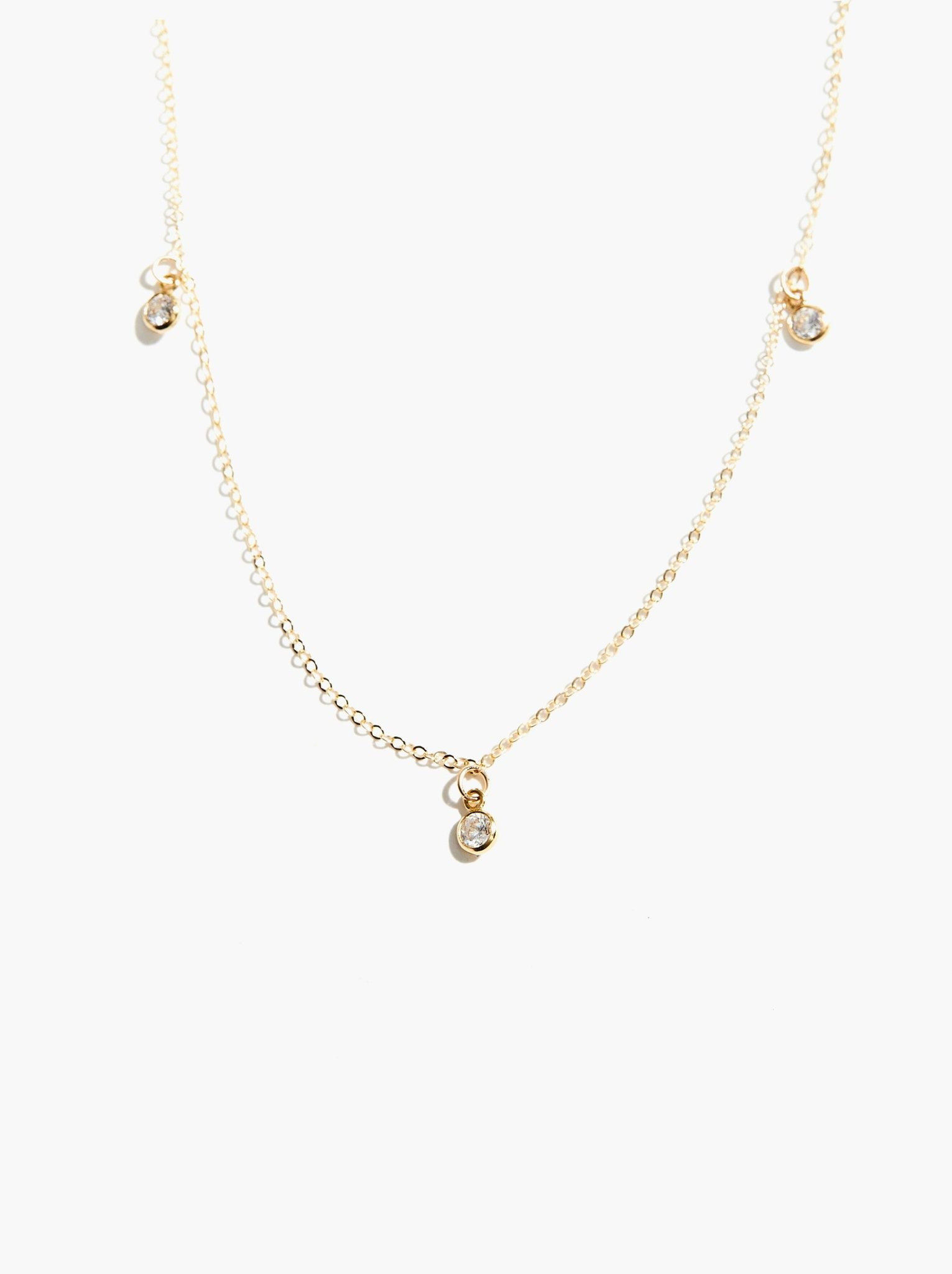 Triple Stella Drop Necklace | ABLE
