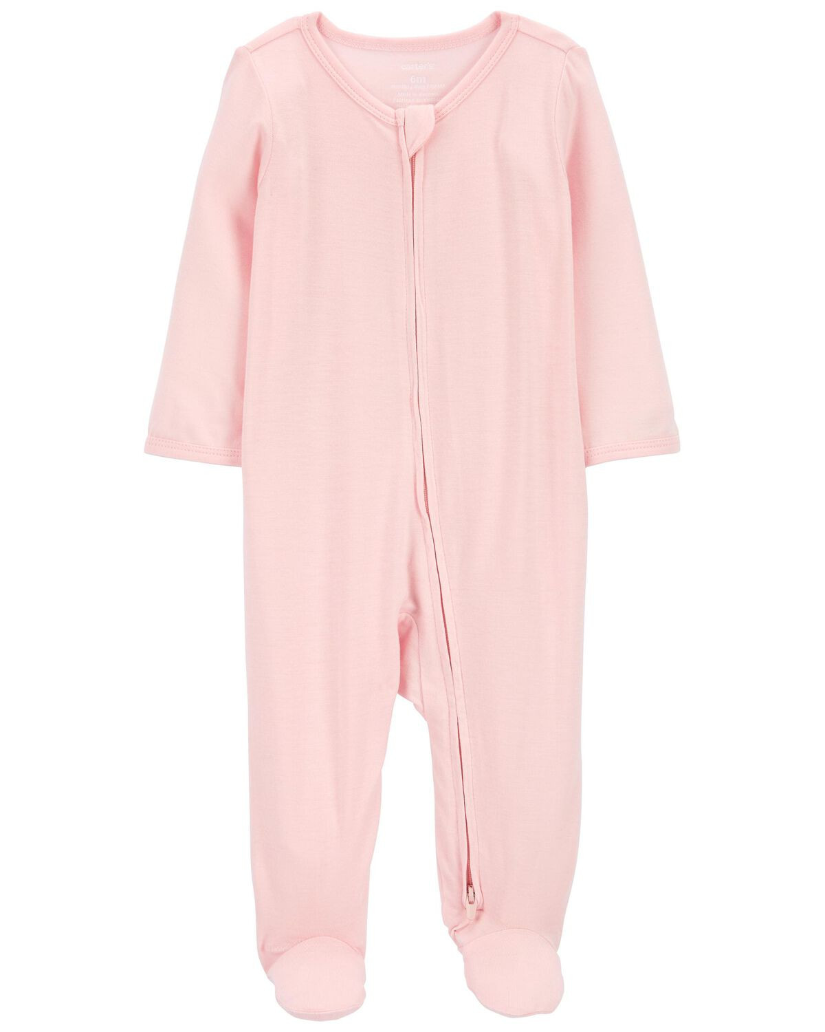 Pink Baby Zip-Up PurelySoft Sleep & Play Pajamas | carters.com | Carter's