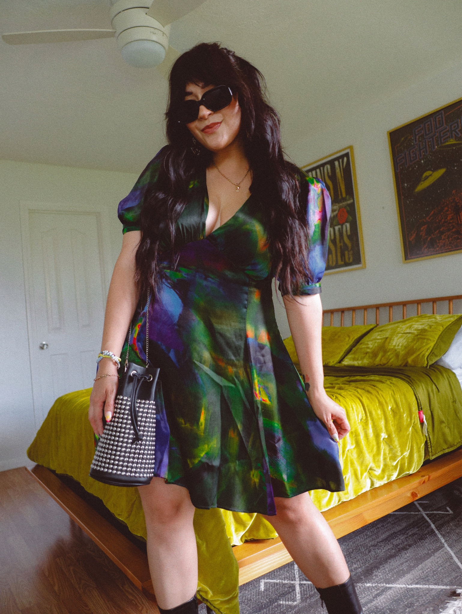 Topshop satin mini tea dress in … curated on LTK