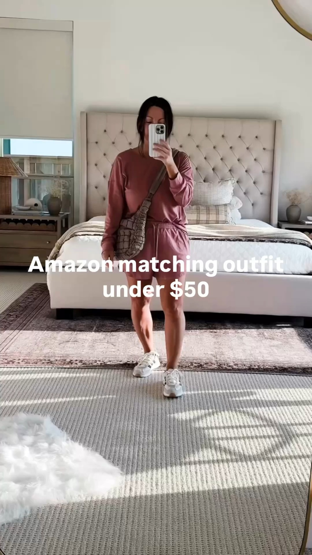 Easy everyday outfit you’ll reach for on repeat 🤍 this soft matching set is lightweight, comfy and perfect for errands, travel days or casual weekends and these sneakers are my go-to for all day wear. Lounge set and puffer crossbody are part of the Amazon Big Spring Sale and set is under $50 making it the perfect time to grab it in multiple colors. Spring outfit 2026, paired with my comfy @adidas Follow me on LTK for daily fashion, home decor & Amazon finds.

#LTKPetite #LTKootd #LTKvlog