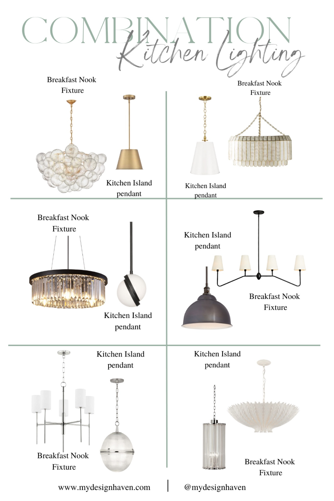 ✨Have you seen our guide on how to hang pendant light fixtures over a kitchen island?✨ If you have not, head over to Instagram to have a better look! Light fixtures are often used as the focal point of a space. It’s so important not only to have the right fixtures but to make sure they’re installed properly. Want to see more pendant options? Head to our website www.mydesignhaven.com for a full library of pendant lighting 🤍

#LTKhome #LTKstyletip #LTKFind