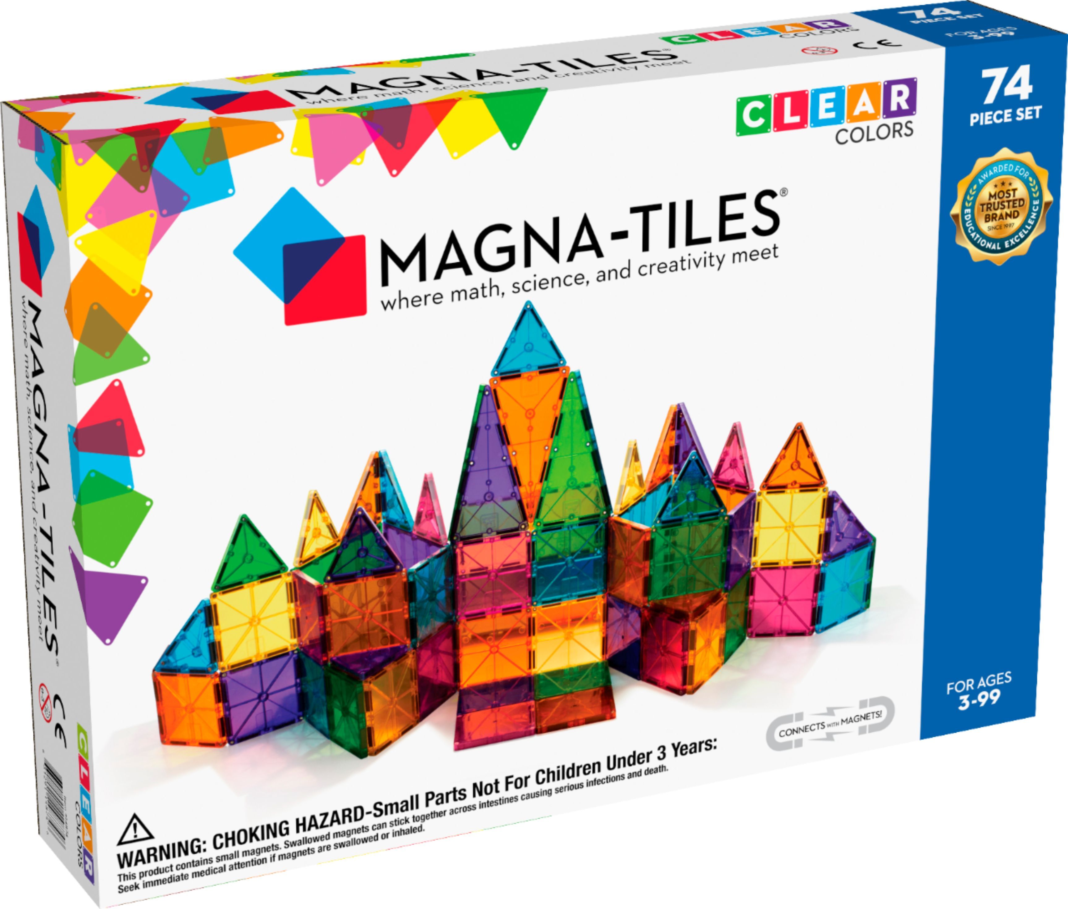 Magna-Tiles Clear Colors 74-Piece Set 14874 - Best Buy | Best Buy U.S.