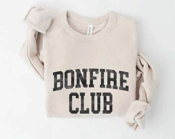Bonfire Club Sweatshirt/fall Sweatshirt/ - Etsy | Etsy (US)