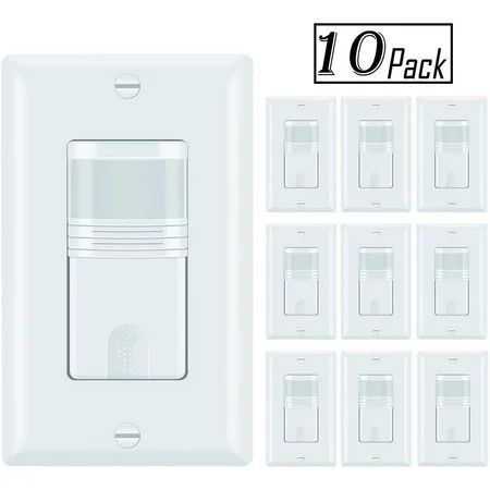 ECOELER PIR Motion Sensor Light Switch, Adjustable Timer Occupancy Sensor switch, Motion Sensor Dete | Walmart (US)