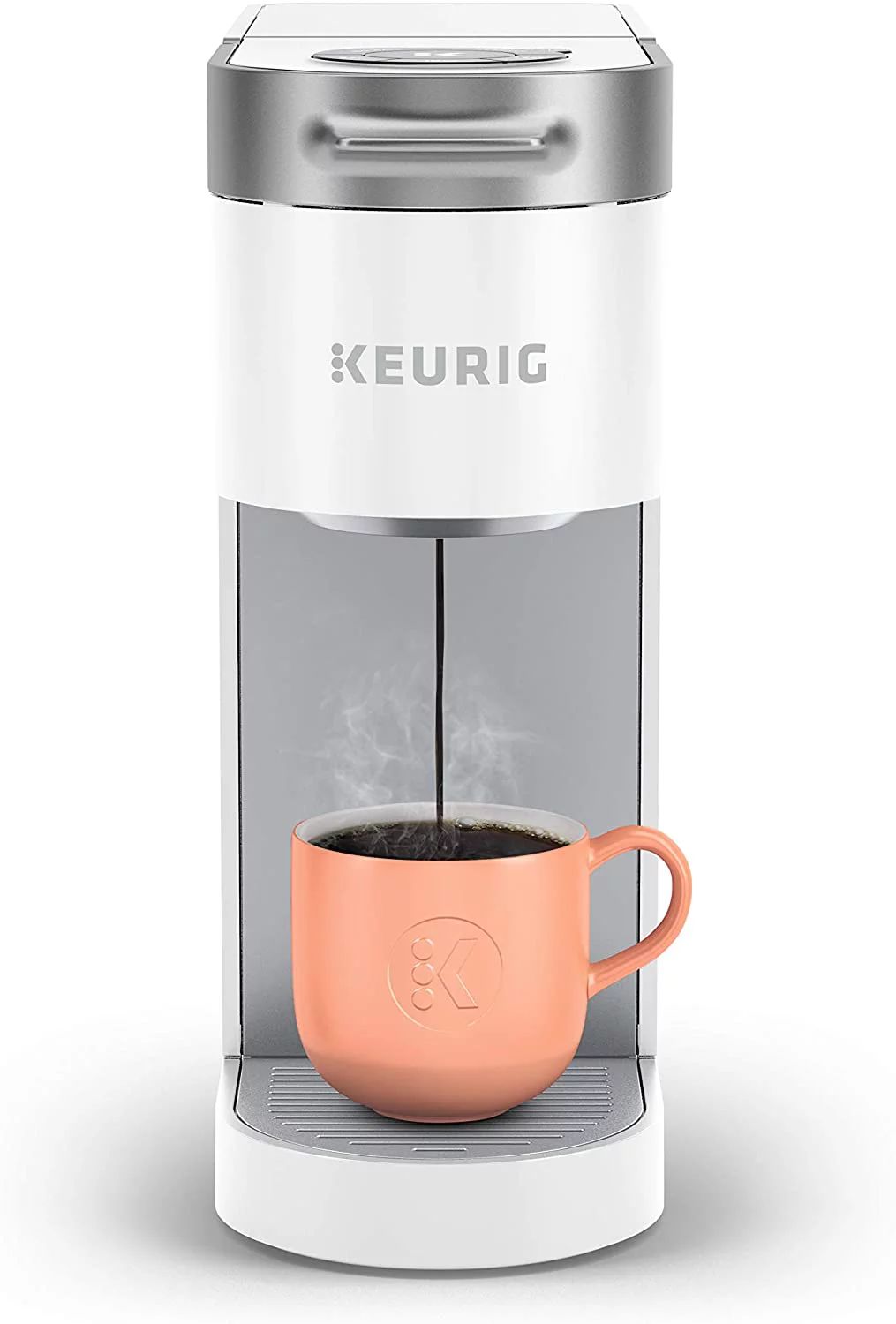 Keurig K-Slim Coffee Maker, Single Serve K-Cup Pod Coffee Brewer, 8 to 12 Oz Brew Sizes, White - ... | Walmart (US)