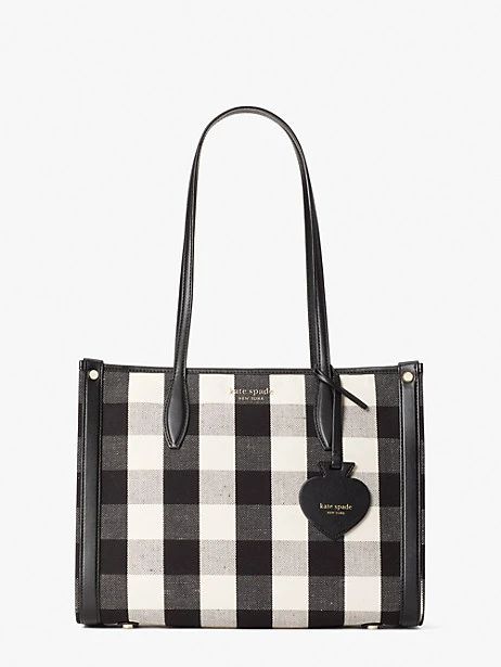 market gingham medium tote | Kate Spade (US)