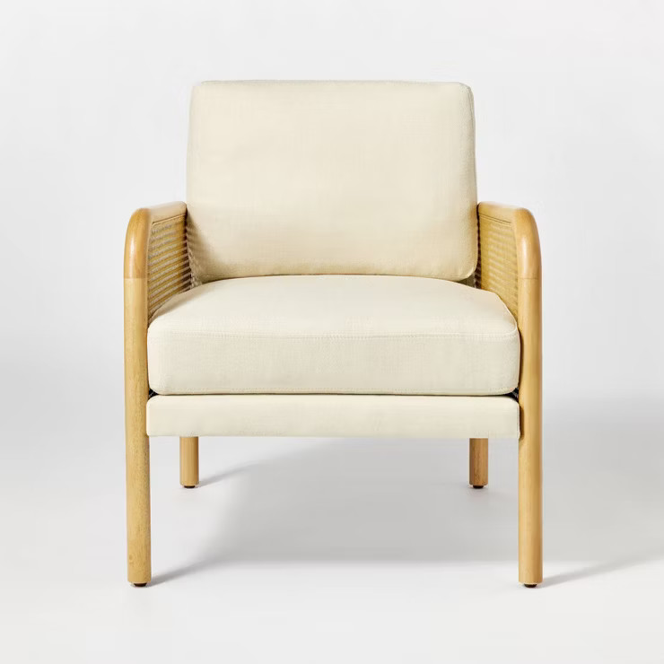 Cane Accent Chair Cream - Threshold™ designed with Studio McGee | Target