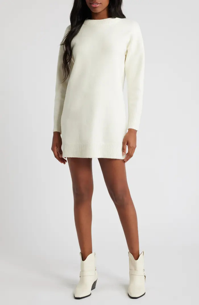 Long Sleeve Mini Sweater Dress | Nordstrom