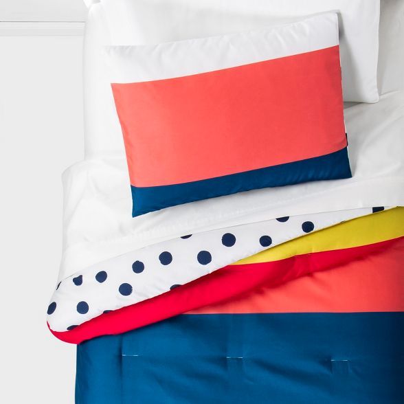 Multi Stripe Reversible Comforter - Pillowfort™ | Target