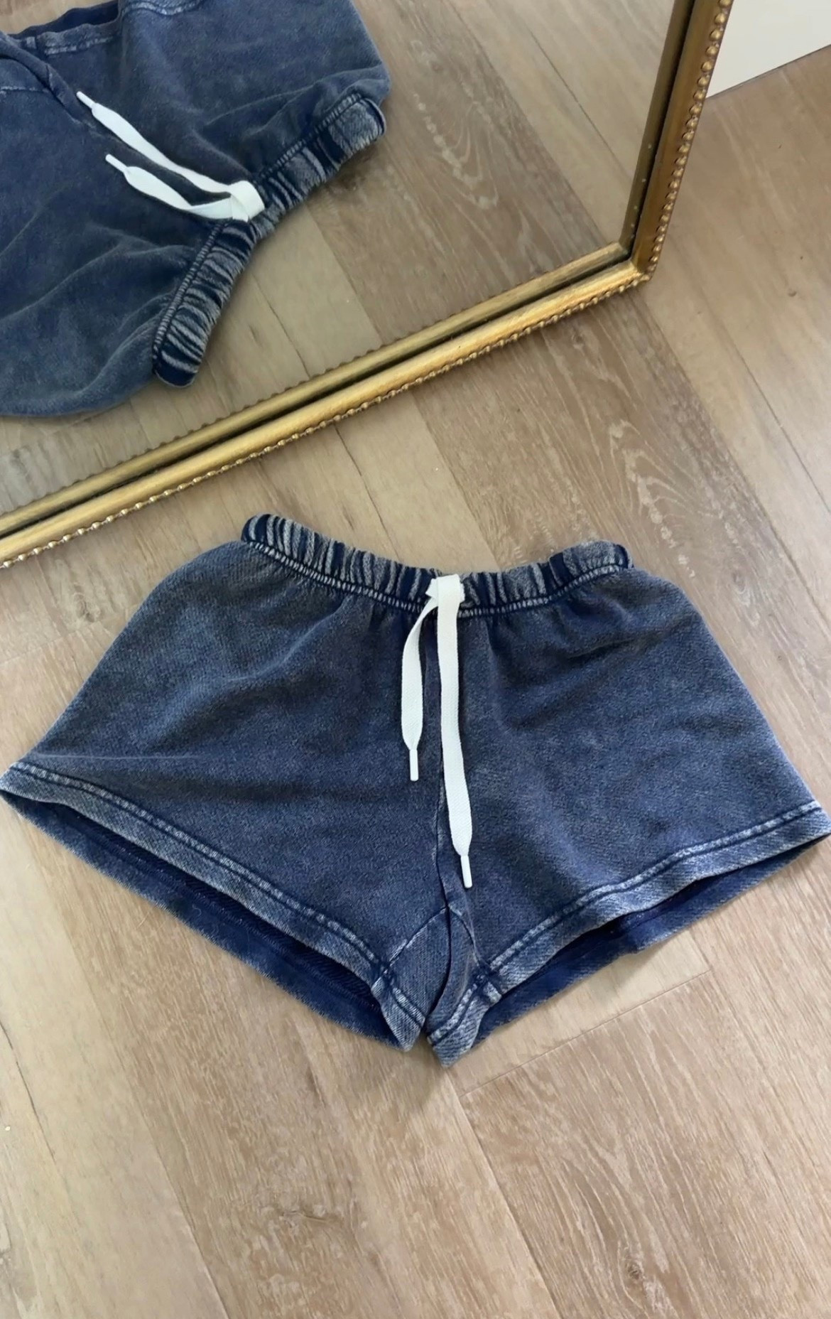 Aerie offline terry denim like sweats. Wearing small

#LTKootd #LTKmorningroutine #LTKmomlife