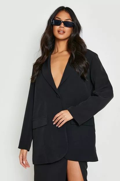 Relaxed Fit Single Breasted Blazer | Boohoo.com (US & CA)