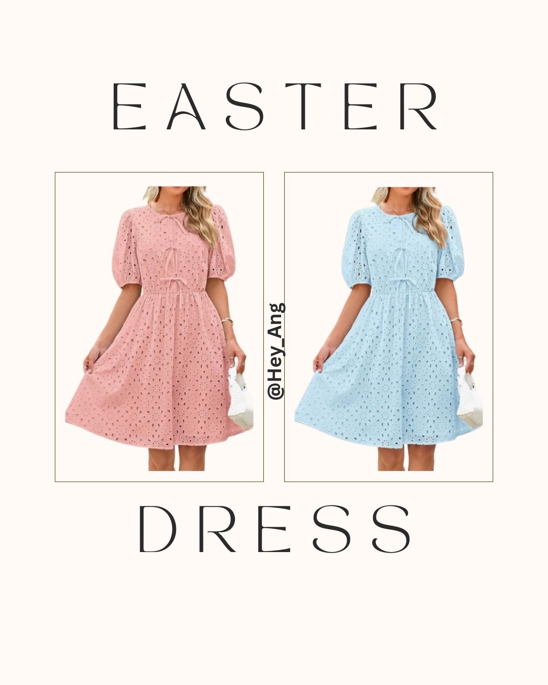 This is a great Easter dress. I love the tie front with the eyelet detail. Comes in other colors. I’d style with a pair of kitten heels and a cardigan. 

#LTKTall