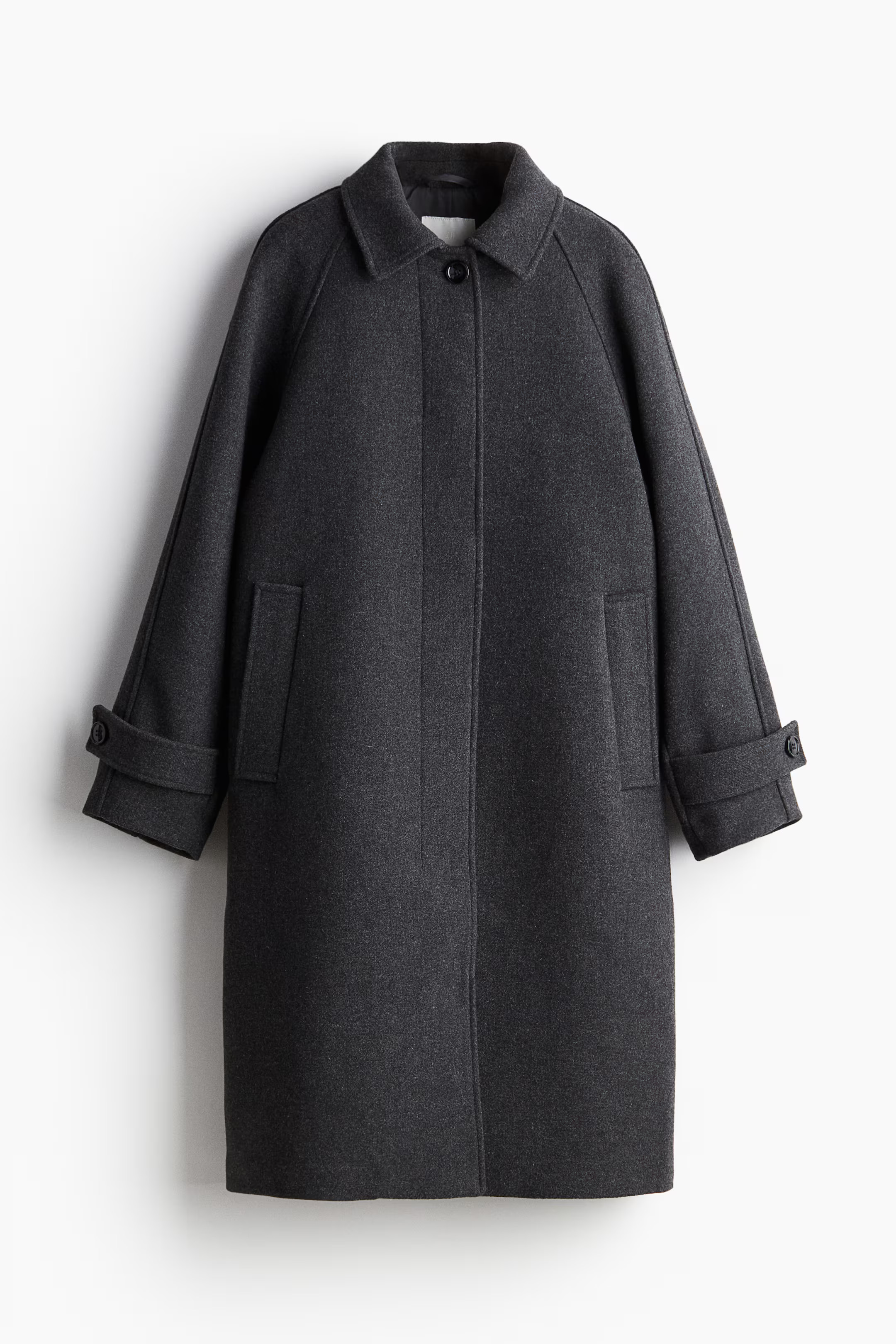 Knee-length coat - Dark gray - Ladies | H&M US | H&M (US + CA)