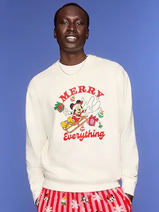 Old Navy x Disney Mickey Mouse Oversized Crew Sweatshirt for Men | Old Navy (US)