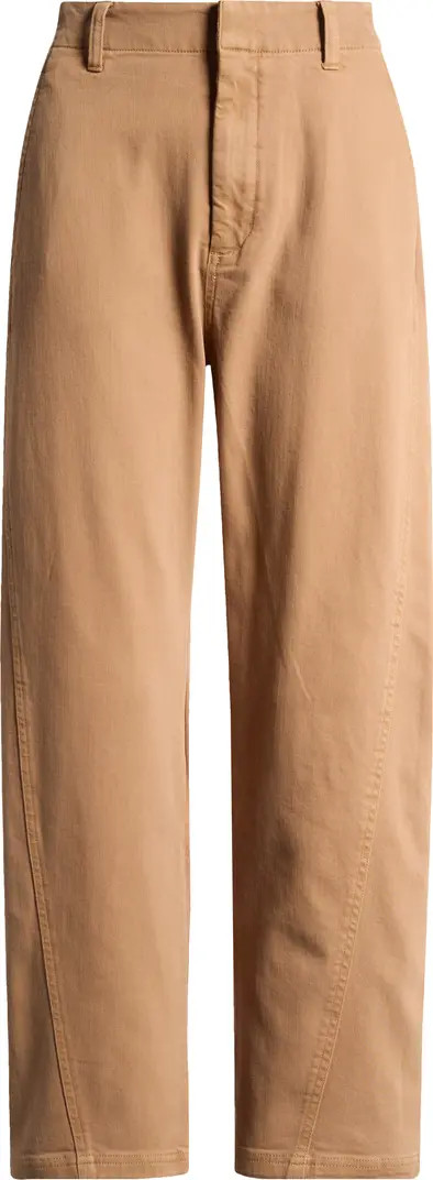 Twisted Leg Cotton Blend Pants | Nordstrom