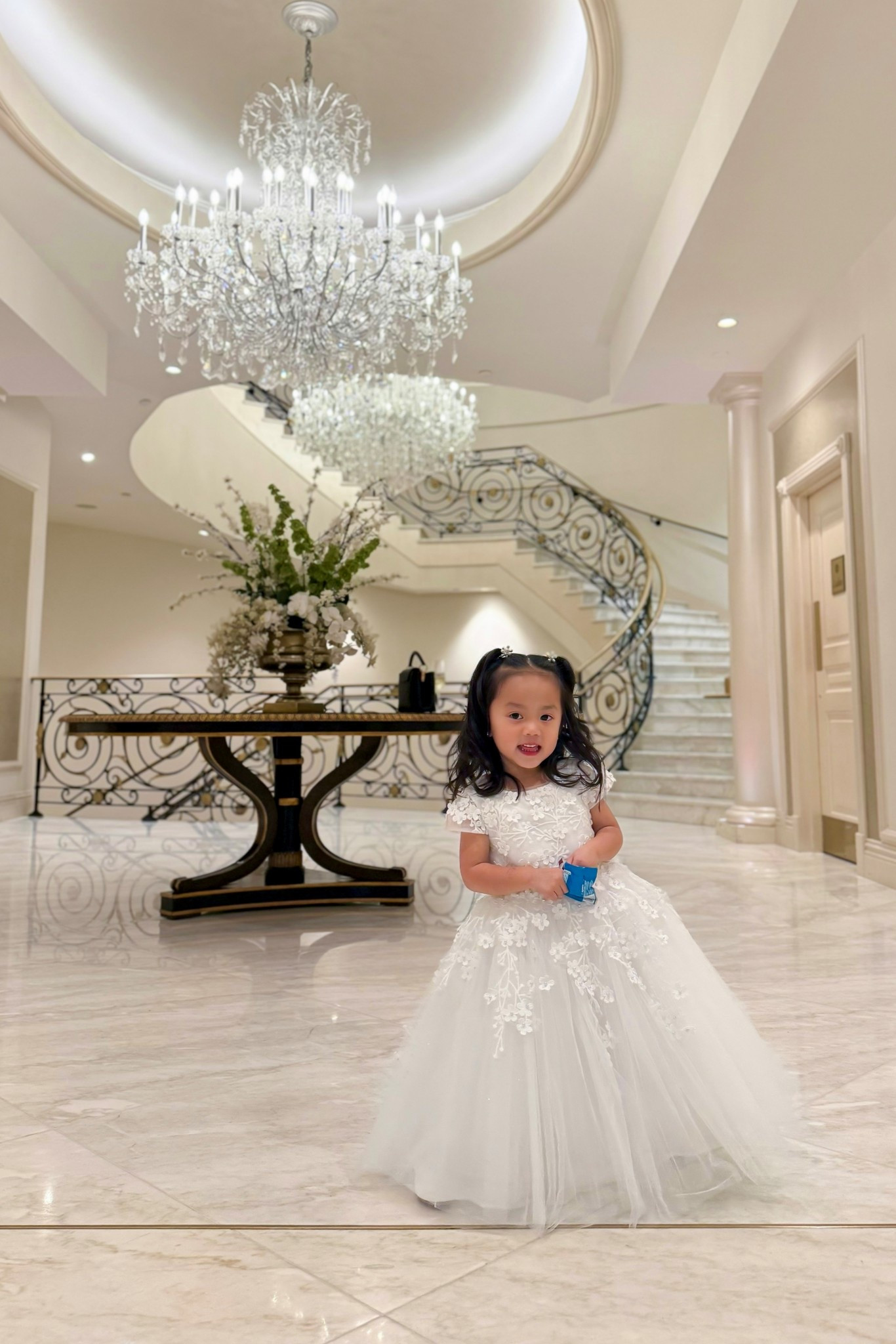 Princess Daliana Floral Appliqué Flower Girl Dress // Boasting embellished appliqué detailing on an ankle-length ballgown silhouette, this is the dress every little princess dreams of.

#LTKWedding #LTKStyleTip #LTKKids