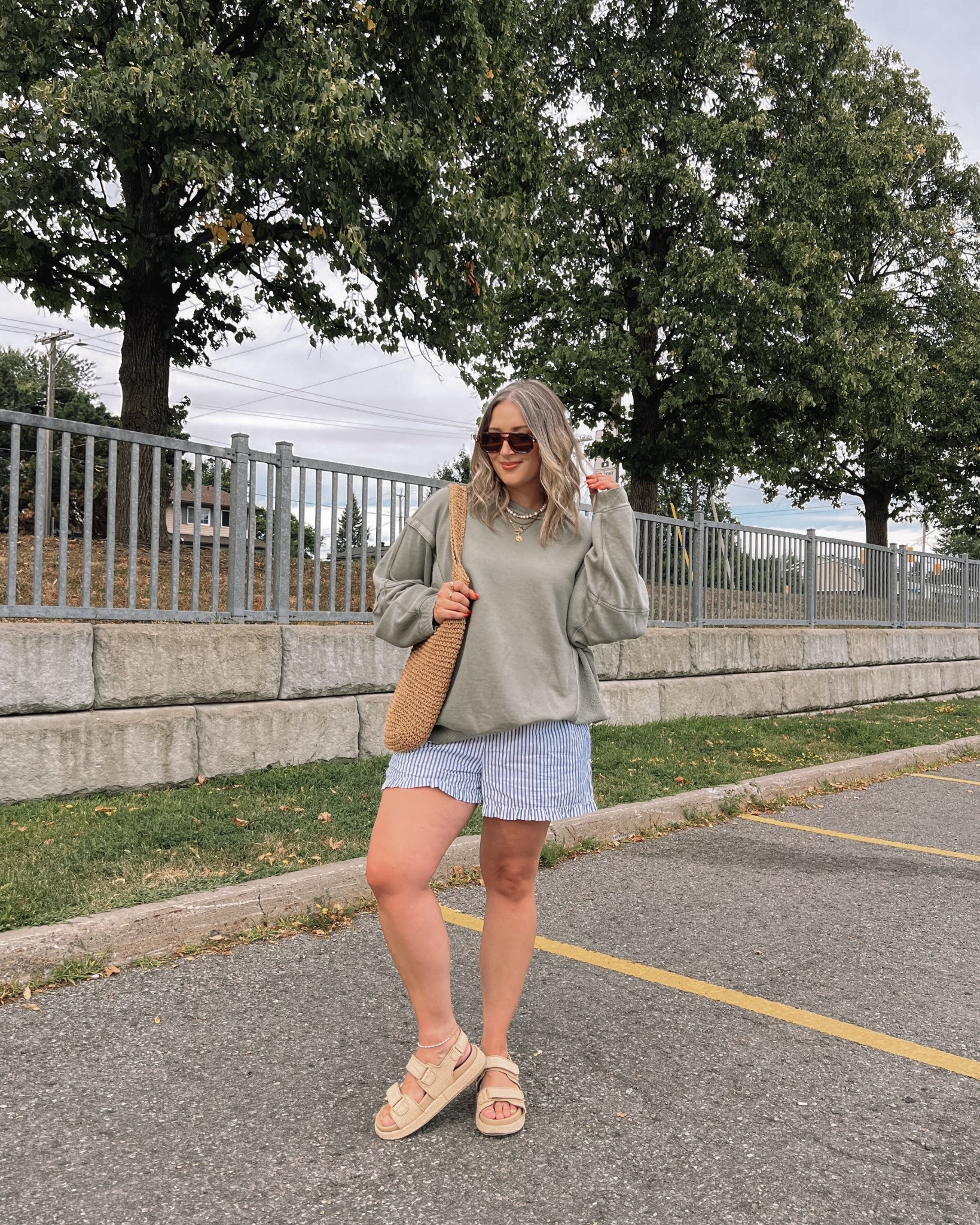 Comfy summer outfit! Wearing my usual size L in the boxer shorts, sized down to M in the sweatshirt. Sandals are very comfy but run a little big, I’m usually a 9.5-10 and wear a 9.


#LTKsummer #LTKmidsize #LTKsale