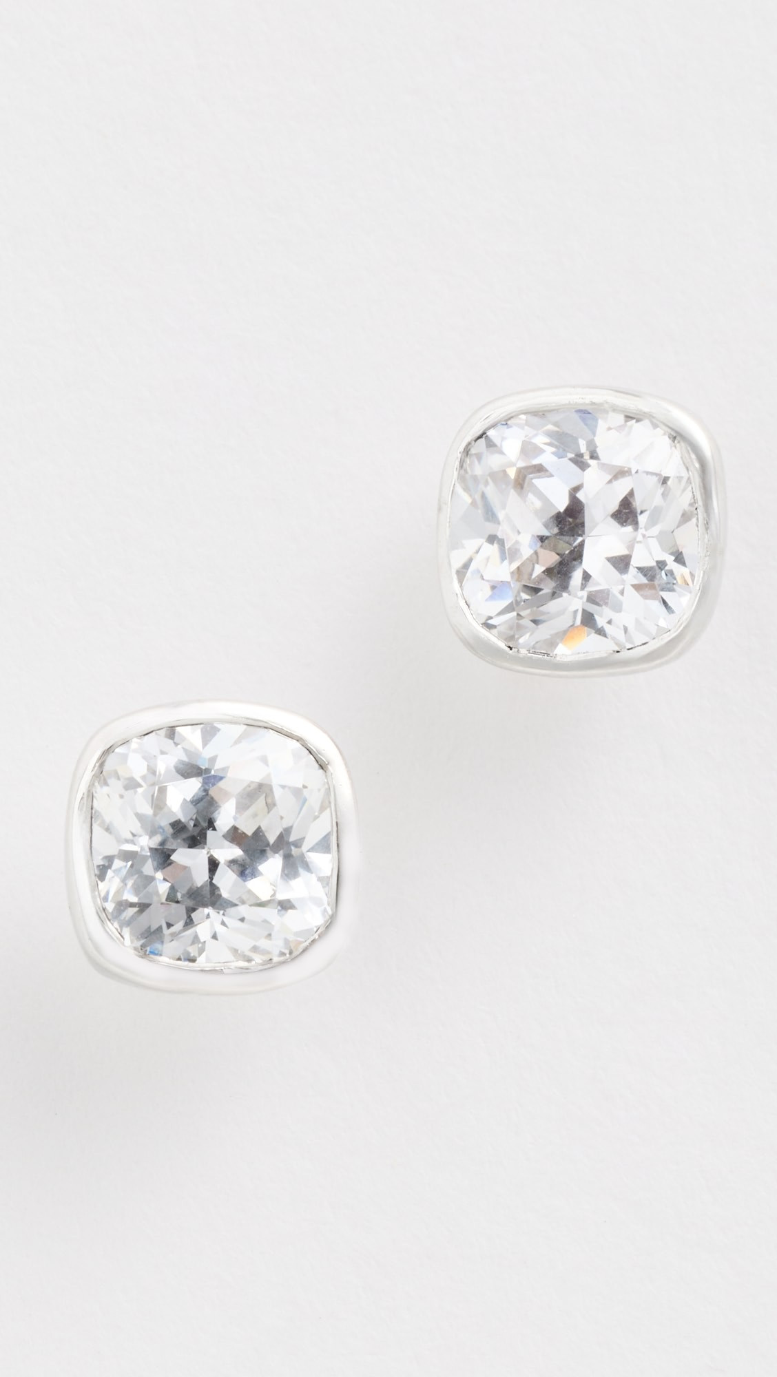 Cushion Bezel Studs | Shopbop