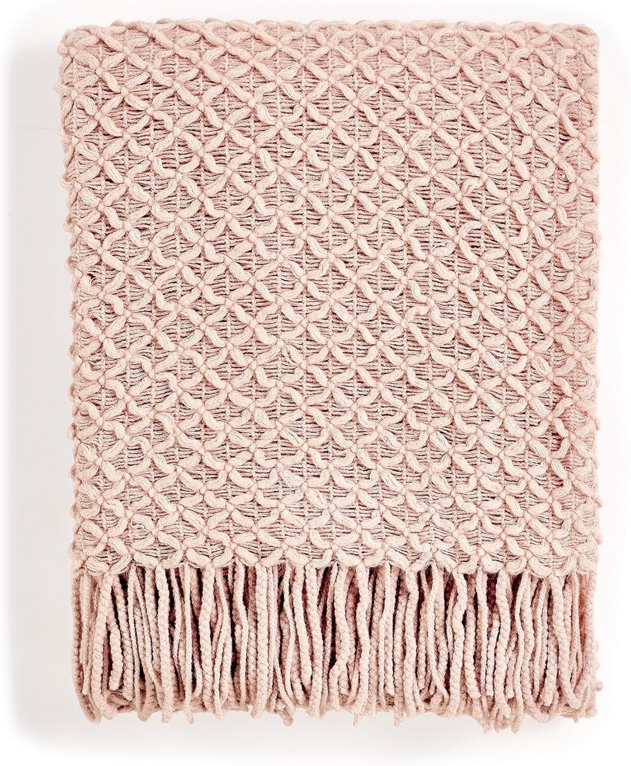 CREVENT Farmhouse Boho Knitted Throw Blanket for Couch Sofa Chair Bed Home Decoration, Soft Warm ... | Walmart (US)