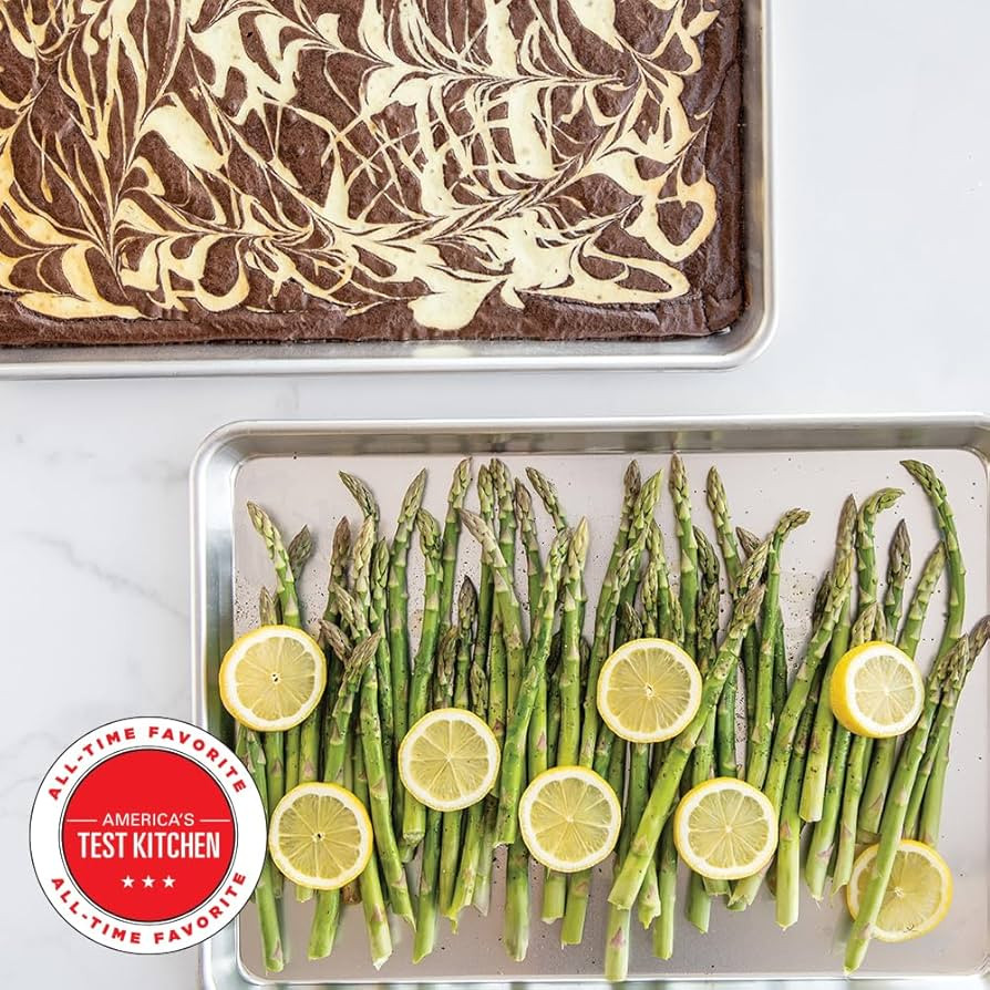 Nordic Ware Naturals Two Half Sheets with Lid Set, 3-Pieces | Amazon (US)