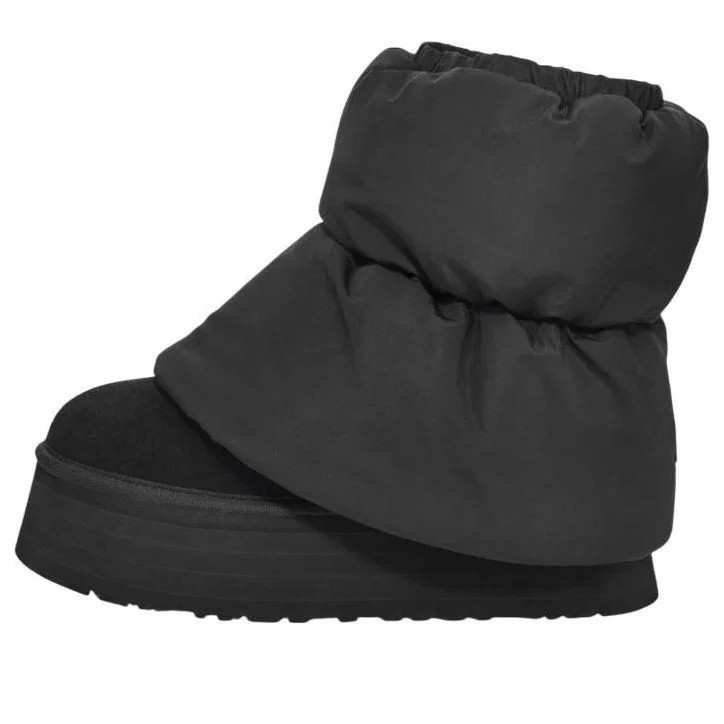 (WMNS) UGG Classic Mini Dipper Puffer Boots 'Black' | KICKS CREW