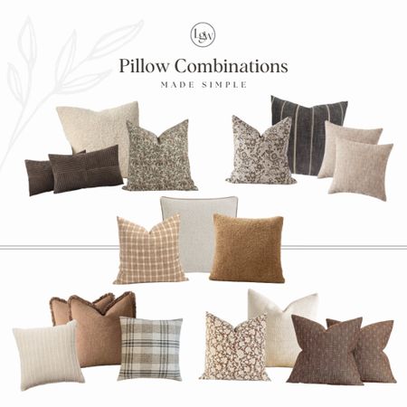 Pillow combinations made easy - all available in stores now!

#LTKstyletip #LTKhome