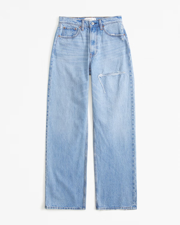 Women's High Rise Loose Jean | Women's Clearance | Abercrombie.com | Abercrombie & Fitch (US)