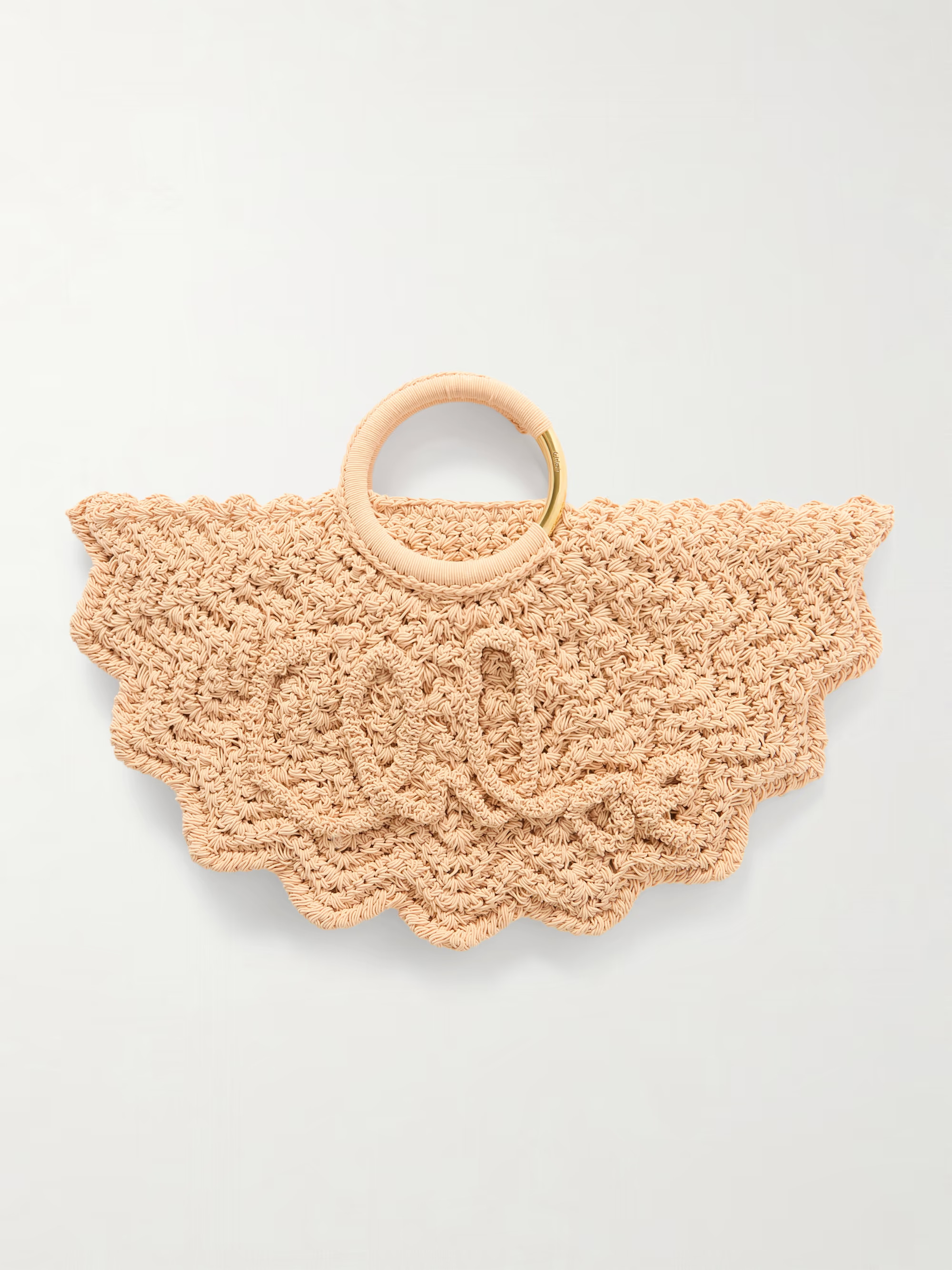 Bracelet Paravent embroidered faux raffia tote | NET-A-PORTER (US)