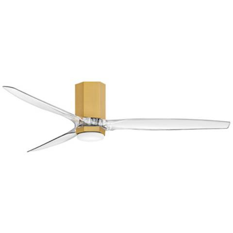 Hinkley Fan Facet 60" LED Smart Fan Heritage Brass | Lamps Plus
