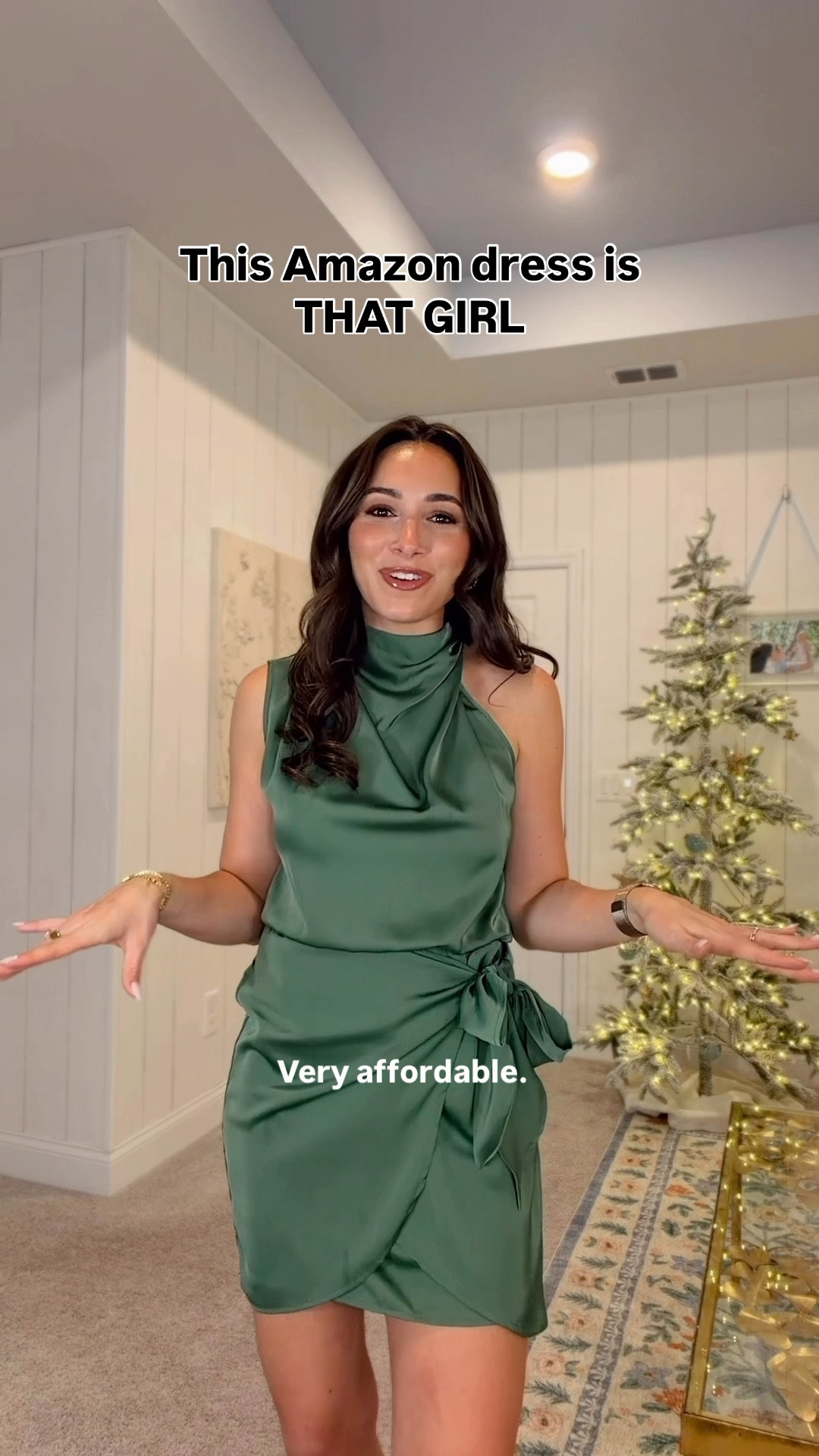 Cute affordable Amazon dress!! Comes in so many colors. Wearing small true to size. Honestly it reminds me so much of expensive revolve girlie dresses!! Holiday dress // date night dress // girls night dress // holiday party dress //. Christmas party dress 

#LTKGiftGuide #LTKHoliday #LTKSeasonal