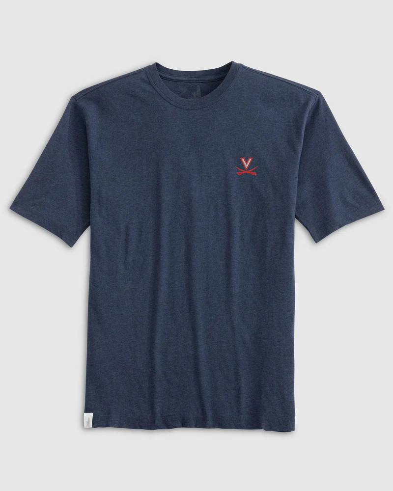 Virginia Heathered Spencer Cotton T-Shirt | johnnie O
