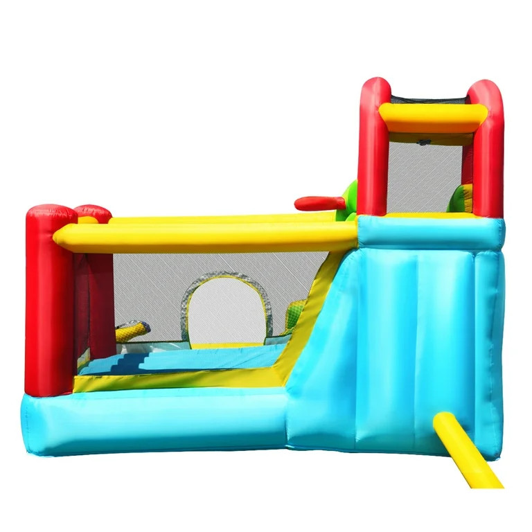 Gymax Inflatable Kids Water Slide Jumper Bounce House Splash Water Pool Without Blower | Walmart (US)