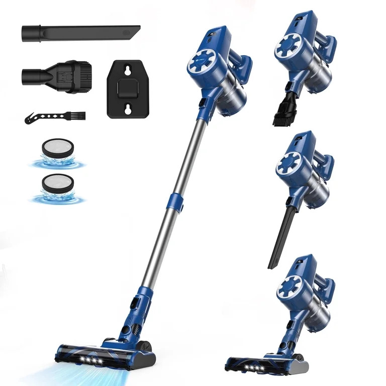 UMLO Cordless Vacuum Cleaner Lightweight Stick Vacuum for Hard Floor Carpet Pet Hair | Walmart (US)